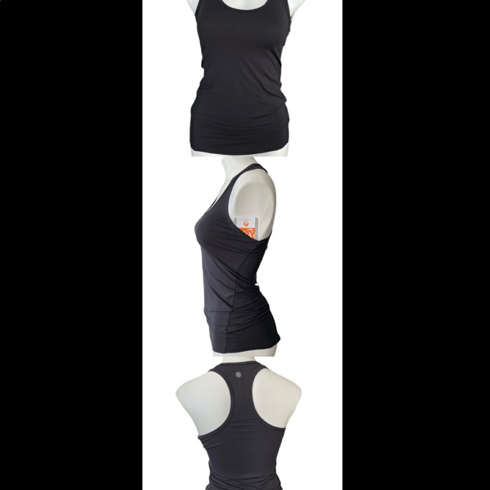 NWT athleta extra long chi tank xxs xs black new